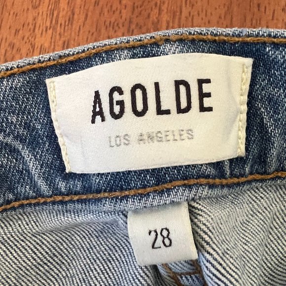 Agolde Riley High Rise Straight Crop - Picture 5 of 6